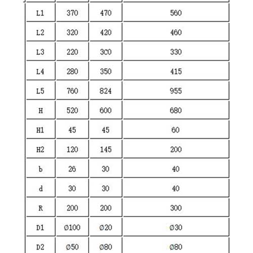 10吨螺杆启闭机底座尺寸参数 10吨螺杆启闭机底座尺寸参数