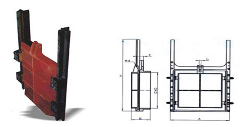 明杆式铸铁闸门结构图 明杆式铸铁闸门结构图