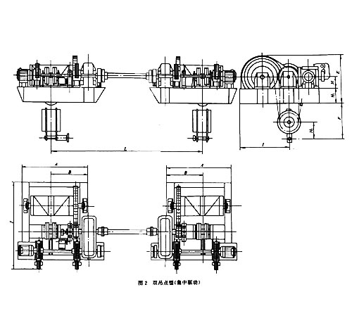 卷扬式启闭机闸门组件结构图 卷扬式启闭机闸门组件结构图