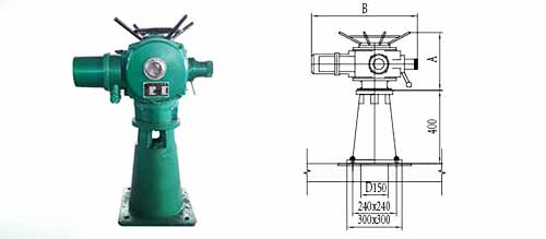 qda手电两用启闭机结构图 qda手电两用启闭机结构图