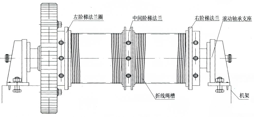 QPG系列高扬程卷扬式启闭机机构示意图(莱伯斯) QPG系列高扬程卷扬式启闭机机构示意图(莱伯斯)